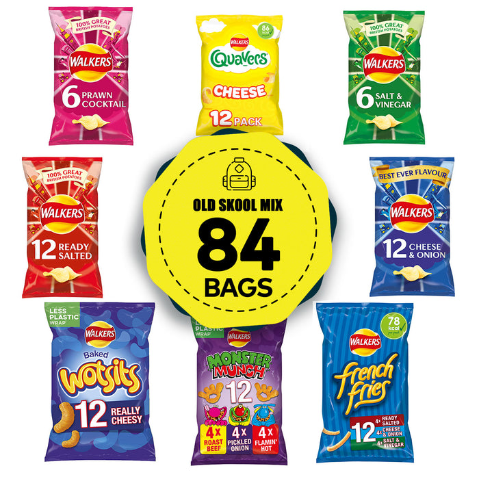 Walkers Crisps Salt Vinegar Quavers Cheese Prawn Cocktail Bundle 84 Bags - Image 10