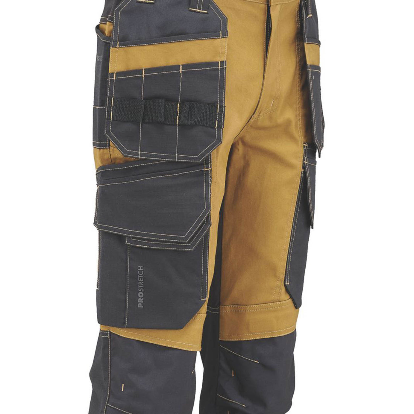 DeWalt Work Trousers Mens Regular Fit Brown Gray Multi Pockets Cargo 34W 31L - Image 4