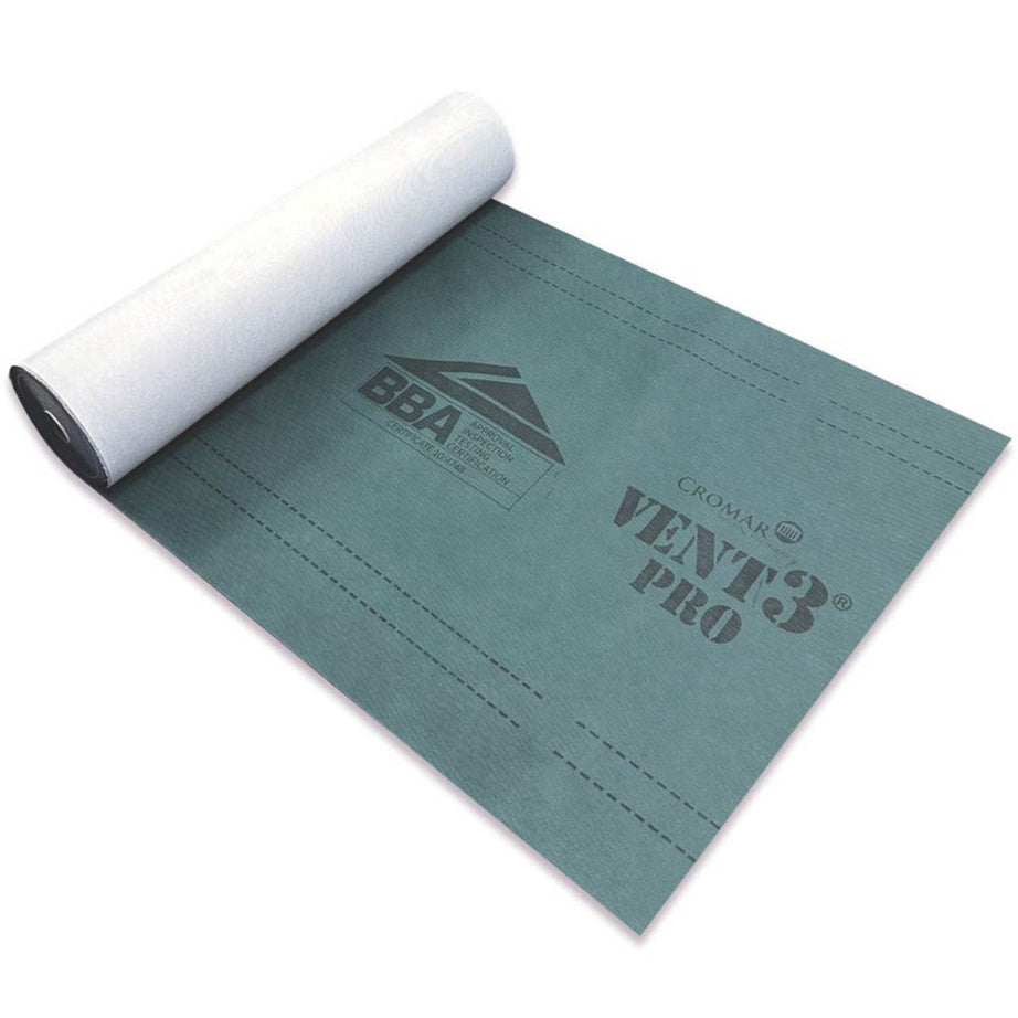 Cromar Roofing Membrane Vent3PRO Waterproof Light Green Breathable 50x1m - Image 1