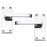 Smith&Locke Door Handles Polished Chrome Internal Use Compact Durable 5 Pack - Image 1