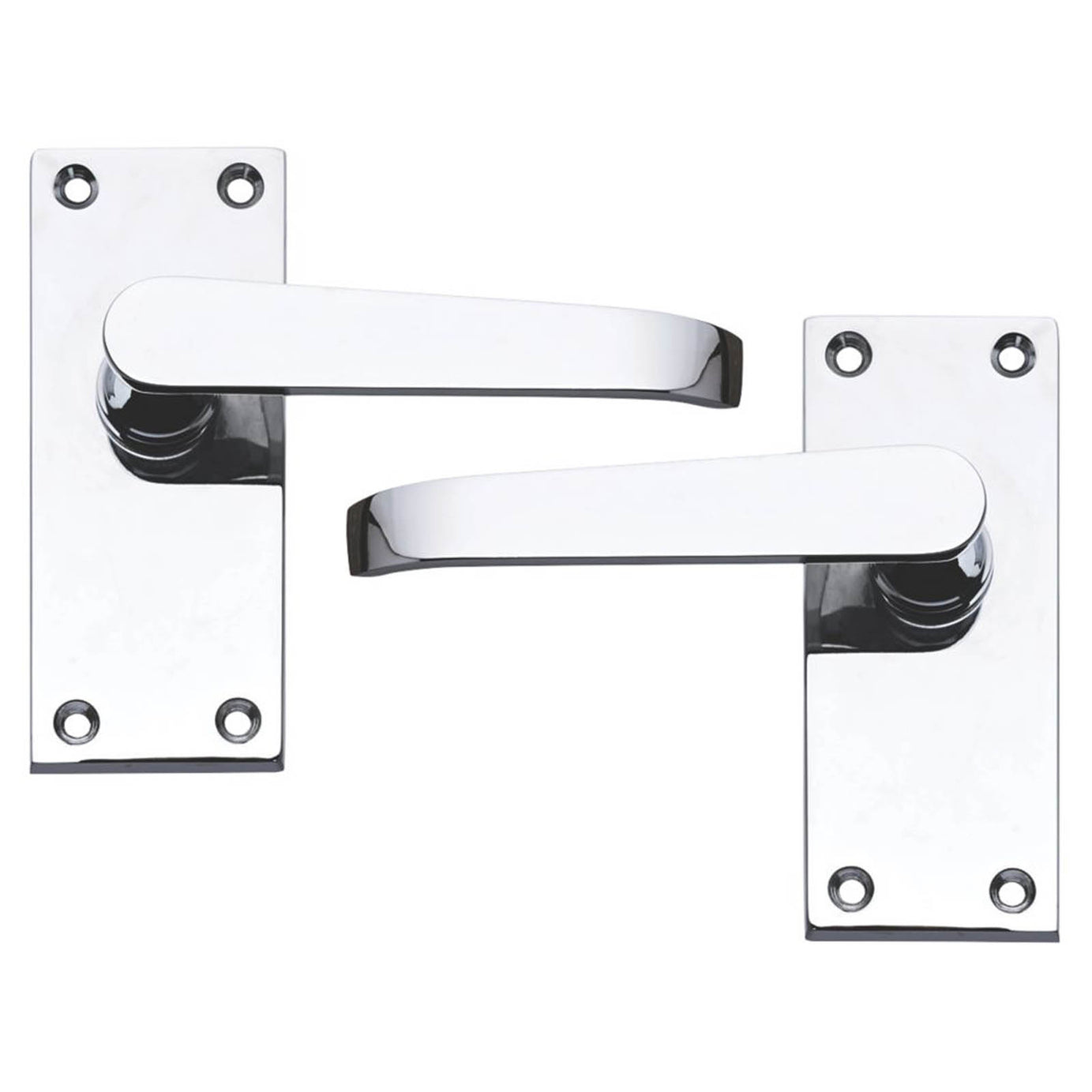 Smith & Locke Door Handles Latch Fire Rated Polished Chrome Internal Use 5 Pack - Image 2