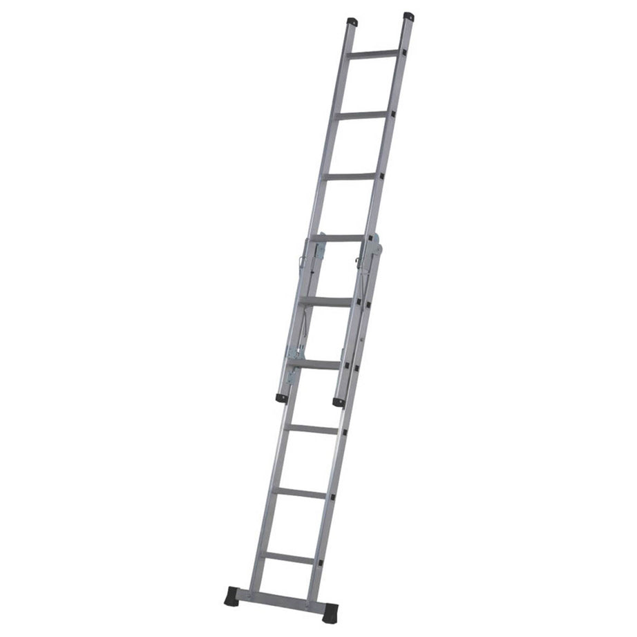 Werner Combination Ladder Aluminium 2.42m Stepladder 3 Positions Multi Purpose - Image 2