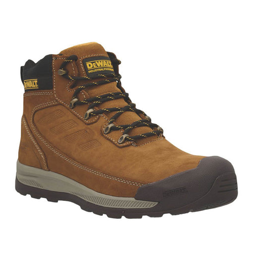 DeWalt Safety Boots Mens Standard Fit Brown Leather Steel Toe Cap Size 11 - Image 1