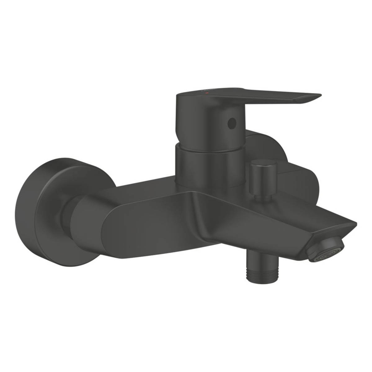 Grohe Shower Mixer Tap Single Lever Matt Black Brass Wall Mounted Modern 140mm - Image 1