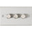 Knightsbridge Dimmer Switch 3 Gang 2 Way LED Intelligent Brushed Chrome - Image 1