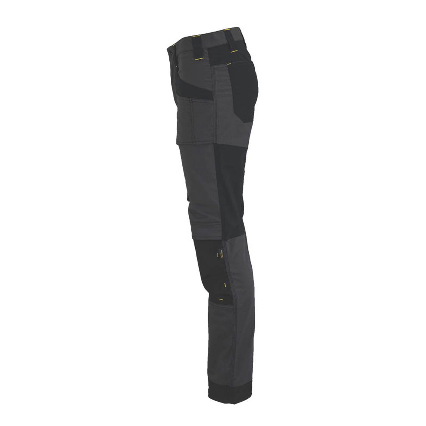 Stanley Work Trouser Mens Slim Fit Grey Black Stretch Multi Pockets 40"W 31"L - Image 6