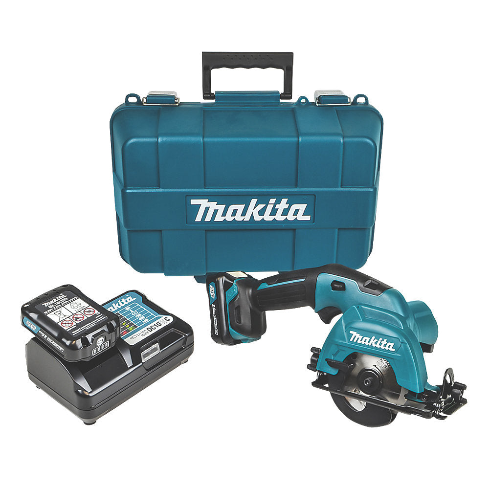 Makita Circular Saw Cordless 12V 2x2.0Ah Li-Ion HS301DWAE Compact 85mm Ergonomic - Image 2