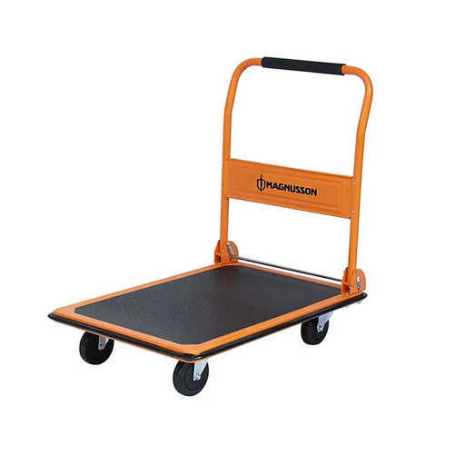 Magnusson Platform Trolley Truck Steel Heavy Duty 300Kg Soft Grip Cart Folding - Image 1