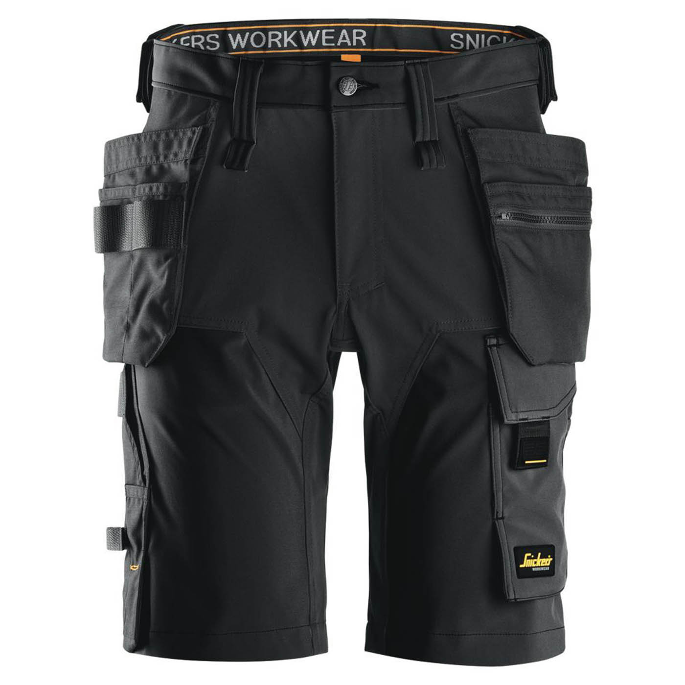 Snickers Work Shorts 6175 Mens Black Windproof Stretch Multi Pockets Cargo 31W - Image 1