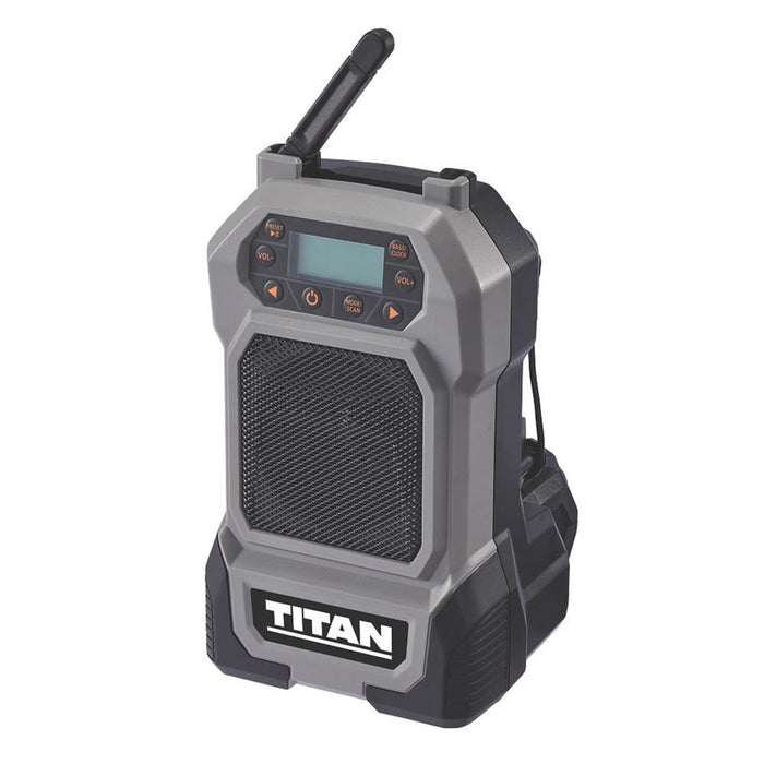 Titan Site Radio Cordless TTI918RDI LCD Display USB 5W Speaker DAB/FM Body Only - Image 3
