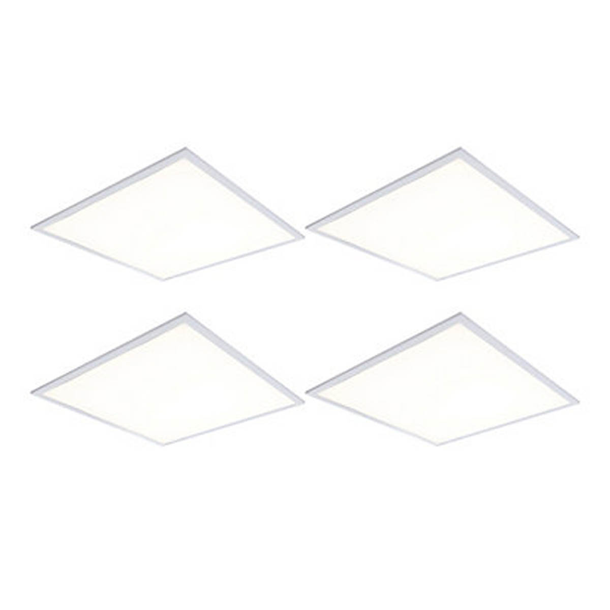 LED Backlit Ceiling Panels Lights Daylight 3300lm Indoor Square 33W Pack Of 4 - Image 1