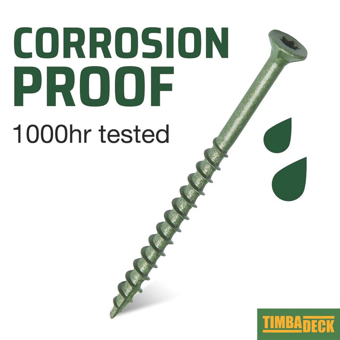 Timbadeck Decking Screws PZ Double-Countersunk Outdoor 4.5 x 65mm 2500 Pack - Image 4