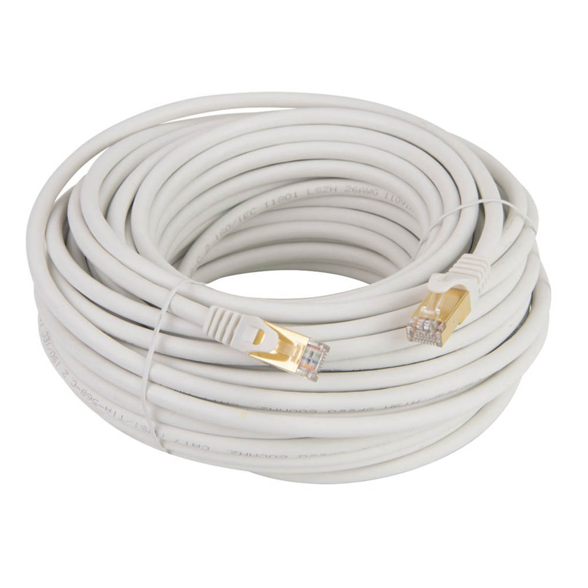 Labgear Ethernet Patch Lead Cable RJ45 Cat 7 White Shielded Copper-Plated 15m - Image 1