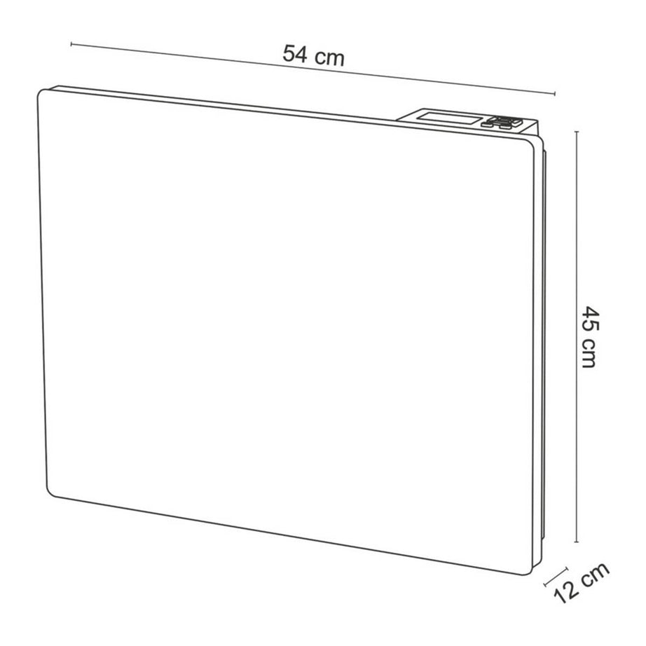 Blyss Radiant Panel Heater 1000W Electric Dark Grey Programmable 450mm x 540mm - Image 4