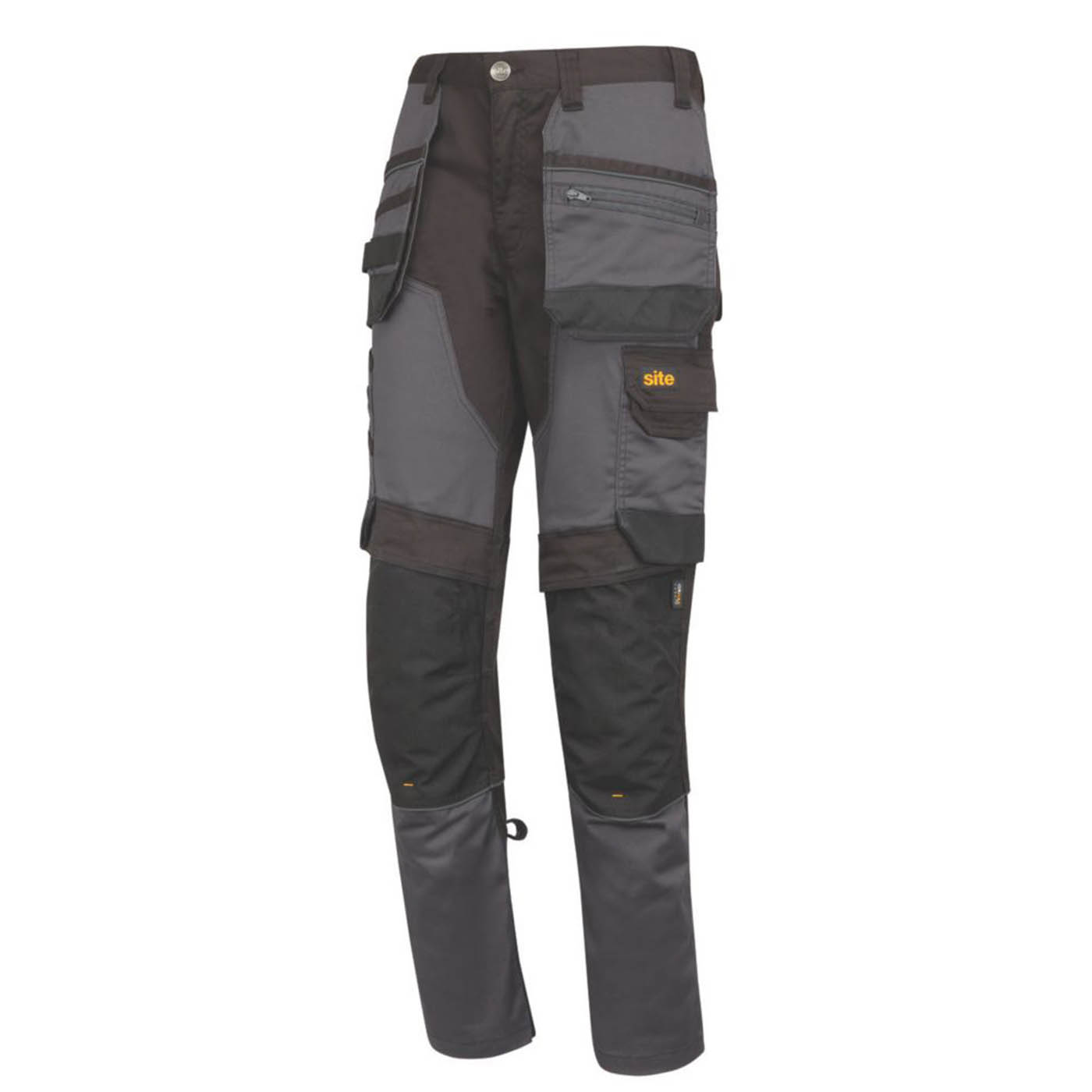 Site Bolden Holster Pocket Trousers Grey / Black 30" W 30" L - Image 1