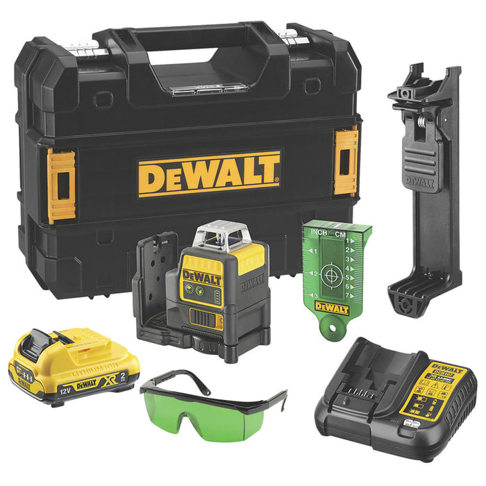 DeWalt Laser Level Multi-line Green Self-Levelling DCE0811D1G-GB 2.0Ah Li-lon XR - Image 1