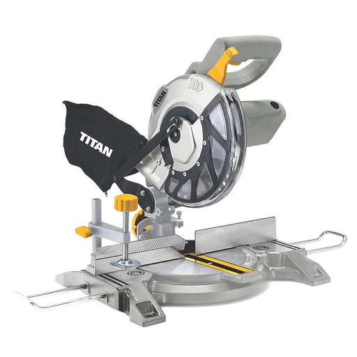 Titan Mitre Saw Electric TTB795MSW Compound Single 210mm Dust Bag Compact 1400W - Image 1