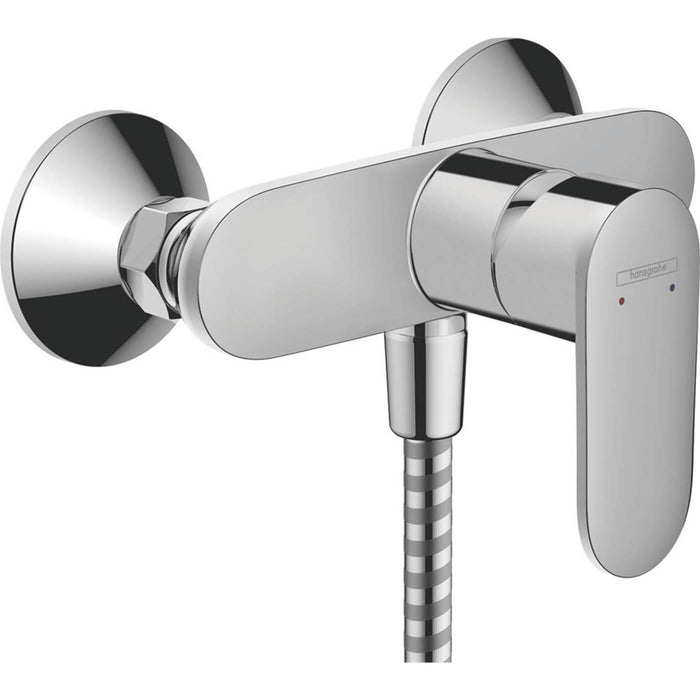 Hansgrohe Shower Mixer Valve Tap Dual Flow Lever Exposed Chrome Bathroom Modern - Image 2