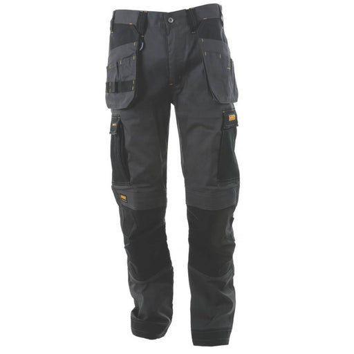 DeWalt Work Trousers Holster Mens Slim Fit Charcoal Grey Multi Pocket 32"W 29"L - Image 1