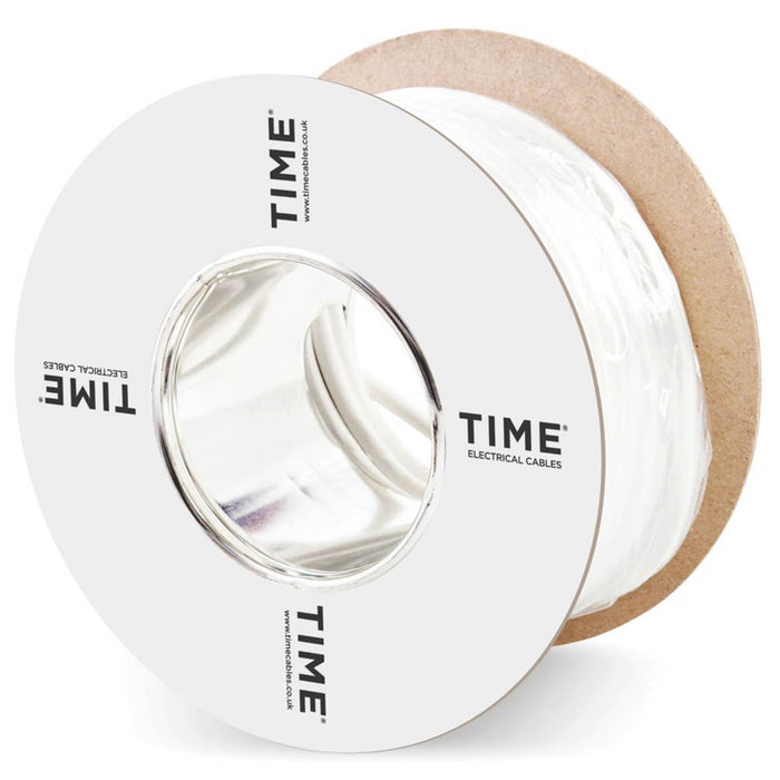 Time 3-Core Flexible Cable Bare Round 1mm² 3183Y 32 Strands White 25m Drum - Image 3