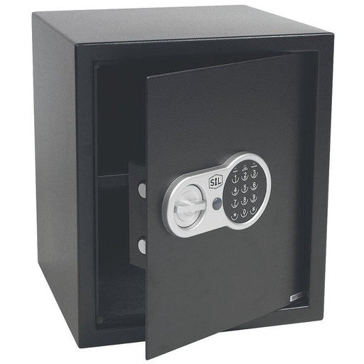 Combination Safe Electronic Black Steel Key Override Protective Floor Mat 39.5L - Image 1