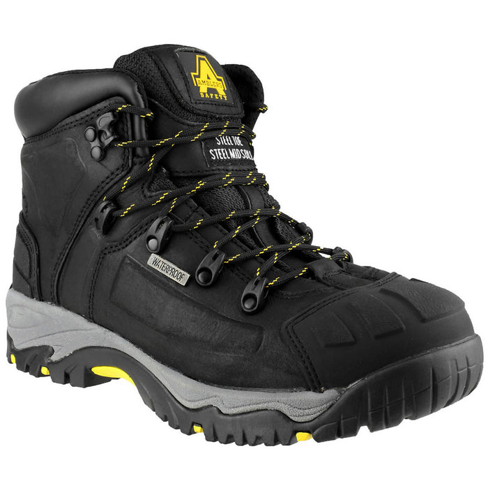 Amblers Safety Boots Mens Standard Fit 	Black Waterproof Steel Toe Size 13 - Image 3