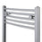 Towel Rail Radiator Heater Curved Bathroom 180 x 40cm Gloss Chrome 1546BTU - Image 2