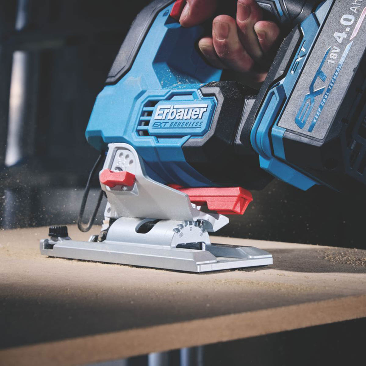 Erbauer Jigsaw Cordless 18V Li-Ion ERI1087JSW Brushless Compact Body Only - Image 5