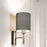 Indoor Wall Light Grey Drum Fabric Shade Modern Bedroom Livingroom Hallway - Image 2