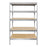 Garage Shelving Unit 5-Tier Galvanised Steel Rivet Adjustable 120x60x180cm - Image 3