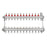 LowFit Underfloor Heating Manifold Push-Fit Connection 12 Port Brushed Steel - Image 1