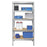 Shelving Unit 5 Tier Steel Storage Adjustable Shelf Home Garage Heavy Duty H1.8m - Image 2