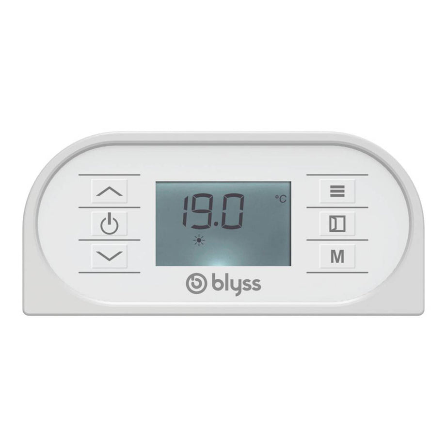 Blyss Radiant Panel Heater Electric Wall-Mounted 450 x 864mm White 6820BTU 2000W - Image 3