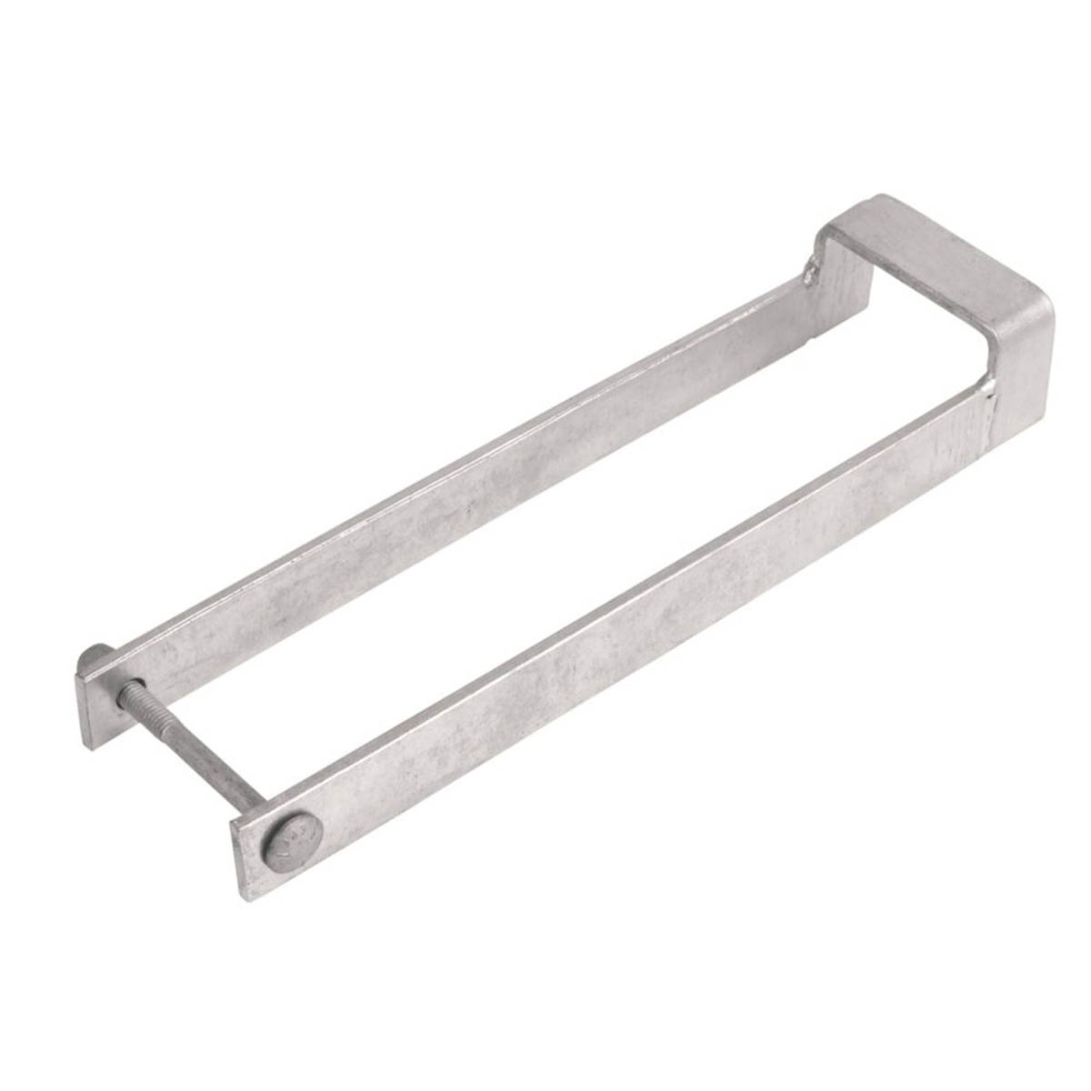 GateMate Fastener Set Double Gates Galvanised Steel Silver Bolt Throwover Loop - Image 2