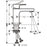 Bathroom Basin Mixer Tap Single Lever Zinc Matt Black Deck-Mounted Modern - Image 4