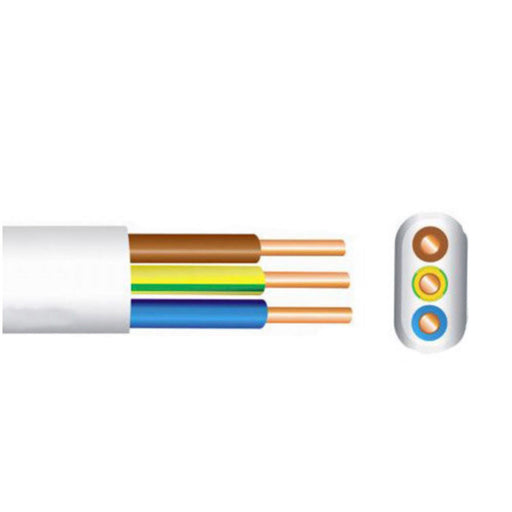 LSF Twin & Earth Cable IS10101 Dca s2,d2,a2 2 Core Flat Twin Brown & Blue - Image 1