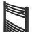 Flomasta Towel Rail Radiator Black Curved Warmer Ladder 379W (H)80x(W)50cm - Image 2