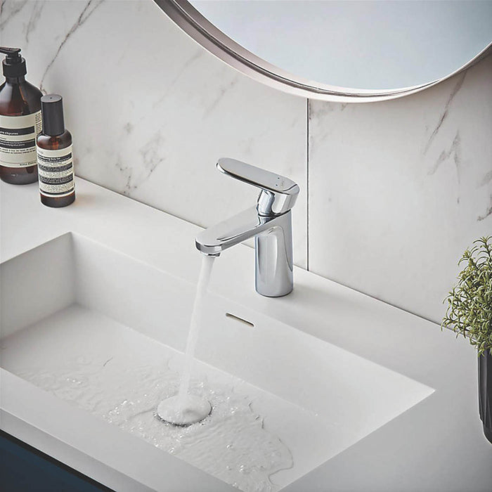 Hansgrohe Bathroom Tap Mono Mixer Basin Chrome Single Lever Brass Faucet Modern - Image 3