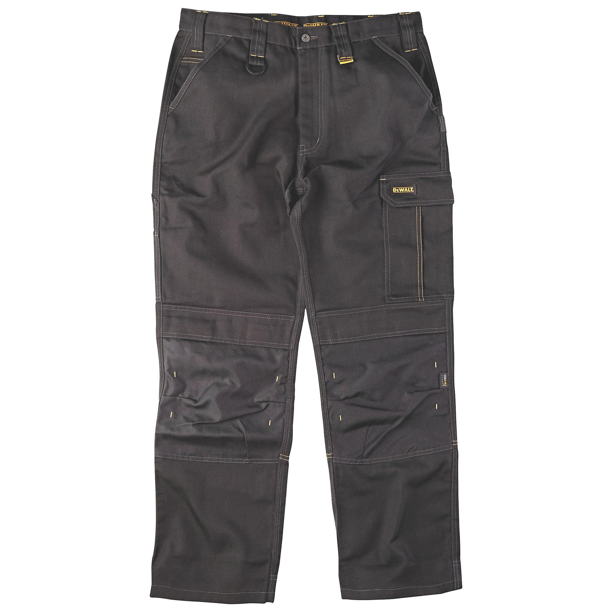 Dewalt Mens Work Safety Trousers Ridgeley Regular Fit Black W40 L32 - Image 1