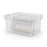 Essentials Storage Boxes Small 15Ltr Transparent Stackable Compact 4 Pack - Image 3