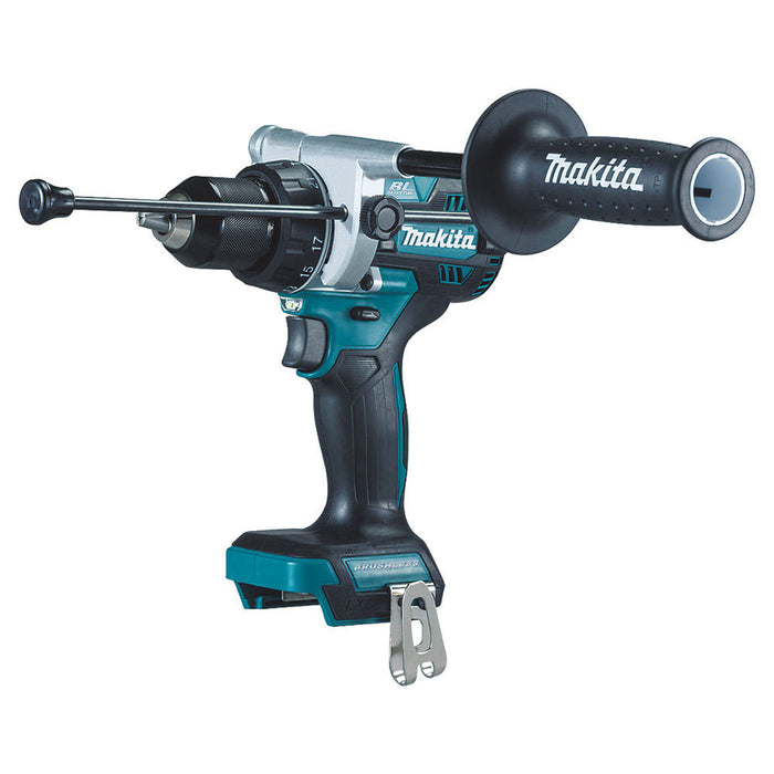 Makita Combi Drill Cordless Keyless Chuck Side Handle 18V Lithium LXT Body Only - Image 2