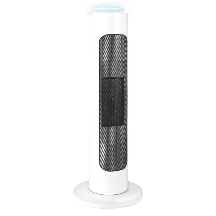 Tower Fan Electric Smart Floor Standing White Timer Portable Heater Cooler 2000W - Image 1