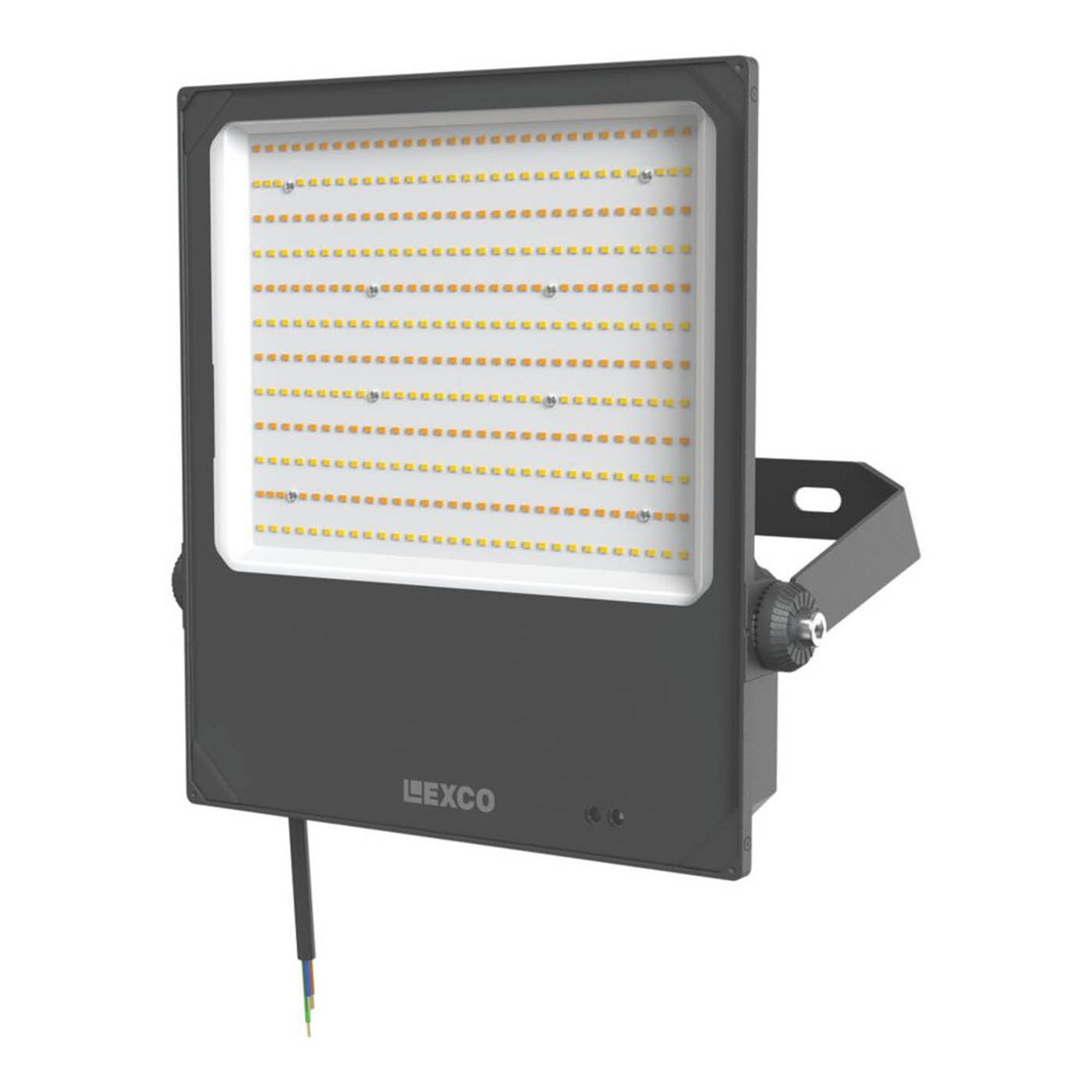 Lexco Outdoor Floodlight LED Integrated Black Photocell Sensor Tilt Lightweight - Image 1
