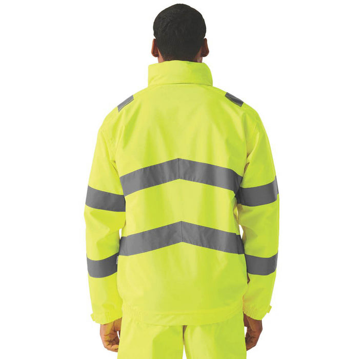 Regatta Dover Hi-Vis Jacket Yellow Large 41.5" Chest - Image 4