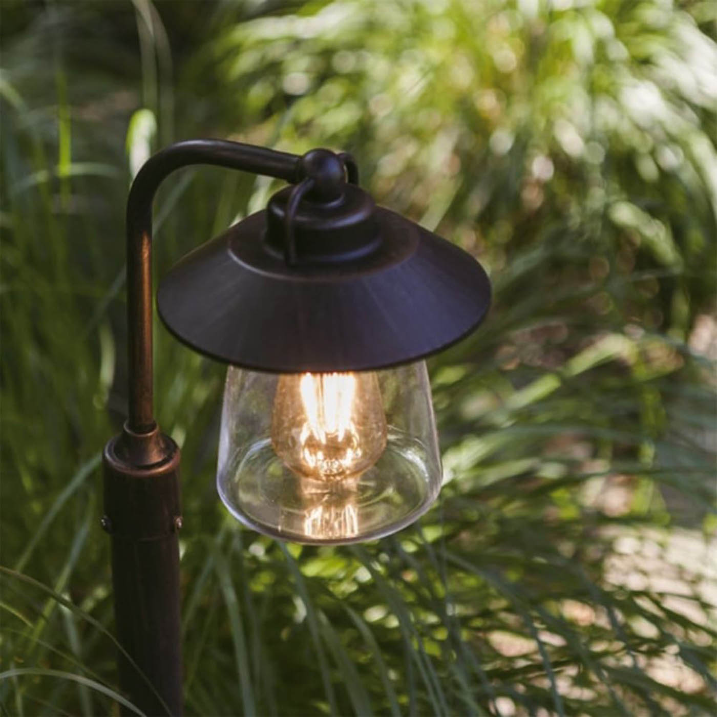 Lutec Cate 945mm Outdoor Post Light Black Rust - Image 6