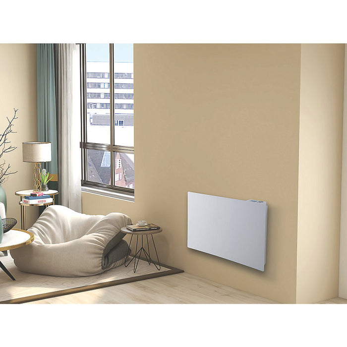 Panel Heater Electric Radiator Wall Mounted 1500W 240V Thermostat White Economic - Image 2