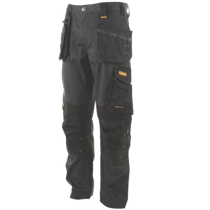 DeWalt Work Trousers Mens Slim Fit Charcoal Grey Multi Pockets Stretch 38"W 31"L - Image 2