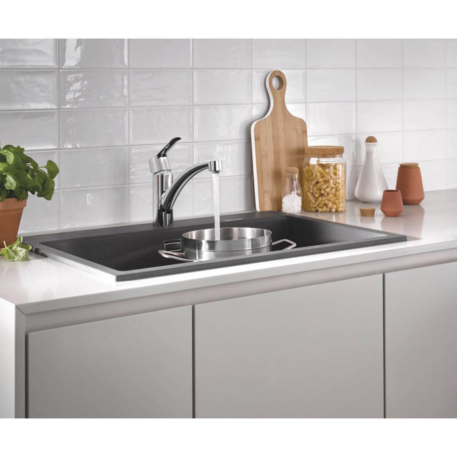 Grohe Kitchen Sink Tap Mono Mixer Chrome Single Lever Swivel Spout Modern Faucet - Image 4