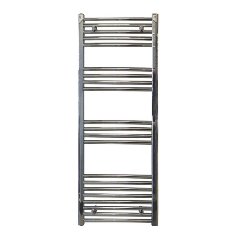 Towelrads Towel Rail Radiator Chrome Flat Tubular Warmer 1200 x 600mm 1358BTU - Image 1