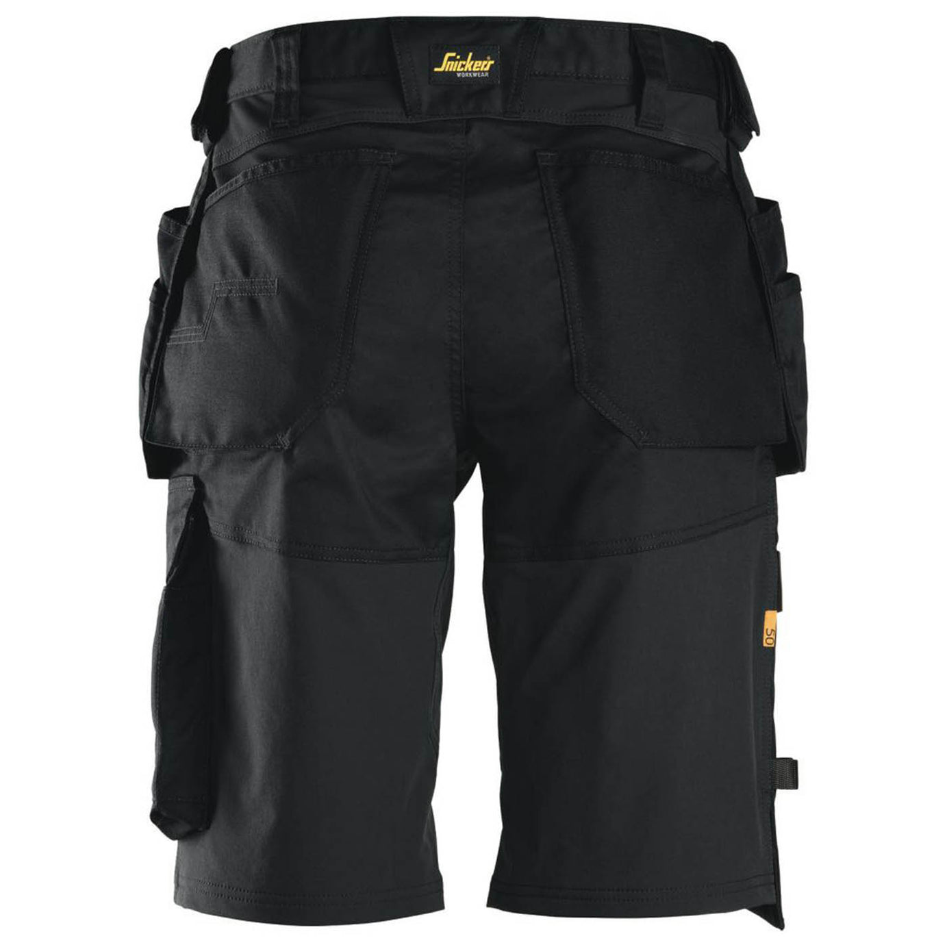 Snickers Work Shorts 6151 Mens Loose Fit  Black Stretch Multi Pockets Cargo 35W - Image 5